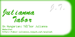 julianna tabor business card